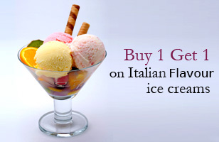 Rs. 11 to avail Buy-1-Get-1 on Italian flavoured ice creams at Snow Wave