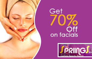 Rs. 70 to get 70% off on facial services at Spriings Beauty Parlour (Ladies)
