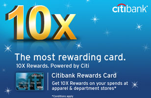 Earn Rs. 1400 worth of welcome benefits when you apply for Citibank Rewards Card