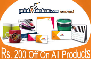 Rs. 39 for Rs. 200 off on printing services starting from Rs. 400 at PrintBindaas.com