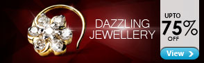 Upto 75% off Diamond Jewellery
