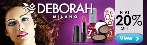 Flat 20% off Debora Milano Cosmetics