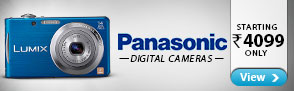Panasonic Digital cameras starting Rs.4099 Only