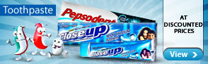 Pepsodent and Colgate thootpaste at discounted Prices