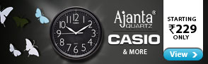 Wall Clock from Casio & more starting at Rs.229