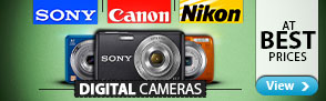 Digital Cameras from Sony,Canon & more at Best prices