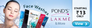 Ponds, Lakme - Face washes from Rs.13