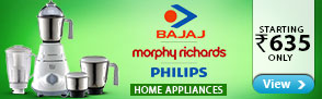 Philips, Morphy Richards, Bajaj and more from Rs.635
