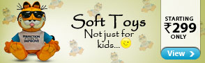 Soft toys at Rs. 299