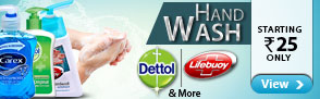Hand wash from Dettol and more at Rs.25