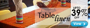 Upto 39% off Table Linen