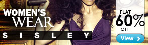 Flat 60% off Women's wear from Sisley