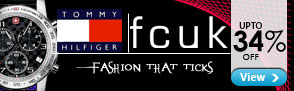 Upto 34% off Watches from Tommy Hilfiger & FCUK