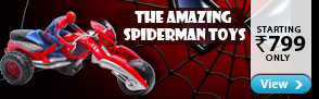 Spiderman toys starting Rs.799