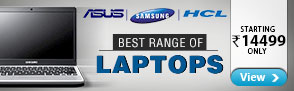 Best range of Laptops starting 14499