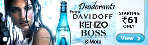 Deodorants from Davidoff, Boss, Kenzo & more starting at Rs.61