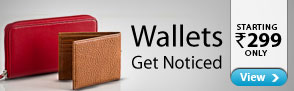 Wallets starting Rs.299