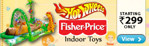 Indoor toys from Fisherprice and more at Rs.299