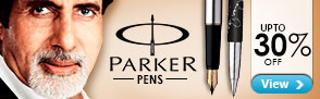 Parker pens at upto 30% off