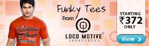Funky T-Shirts from Locomotive starting at Rs.372