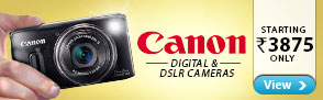 Canon Cameras starting Rs 3875