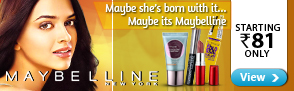 Cosmetics Starting at Rs. 81 From Maybelline