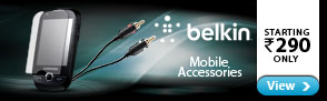 Belkin Mobile accessories starting at Rs.290 Only