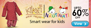 Upto 60% off on smart kids wear from Kilkari & more