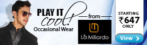 Menswear by La milardo starting Rs.647 Only