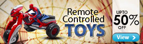 Upto 50% off electronic toys