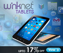 Upto 17% off on Winknet Tablets