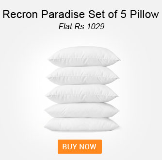 Recron Paradise Set of 5 Pillow Flat Rs. 1029