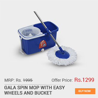 Gala Spin Mop With Easy Wheels And Bucket 