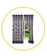 Set of 2 Door Curtains 