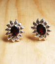 Designer Silver Inc. Silver & Garnet Earrings
