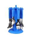 Elegante Classic Blue Cutlery Set - 25 Pcs