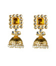 Kshitij Classic South Indian Golden Jhumki