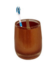 Plumeria  Bronze Finish Colour Resin Toothbrush Holder