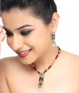 Kshitij Blue Heavenly Pendant Necklace Set