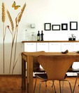 Plage Three Wheat Ears Wall Sticker - Large