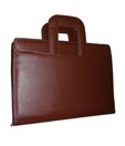 Essart Zipper Folder With Handle (Beige)
