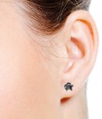 Revlis Stunning Fish Design Sterling Silver Stud Earrings