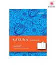 Karunavan Blue With Orange Band Paisley Notebook + Free Limited Edition Journal