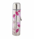 Polo Pink Leaves Design Stainless Steel Thermo Flask -350 ml