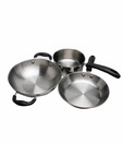 Polo Induction Cookware Set (Frypan, Kadhai, Saucepan)