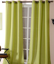 Deco Window Lime Green Eyelet Door Curtain