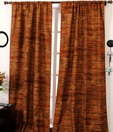 Deco Window Stylish Brown Abstract Door Curtain