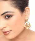 Kshitij Shining Stone Drop Earrings