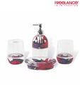 Freelance Red & Violet Bathroom Set