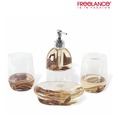 Freelance Light Brown Bathroom Set